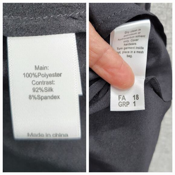 ST. JOHN COUTURE SHEER POLKA DOT TOP, SIZE 4 - Picture 7 of 7